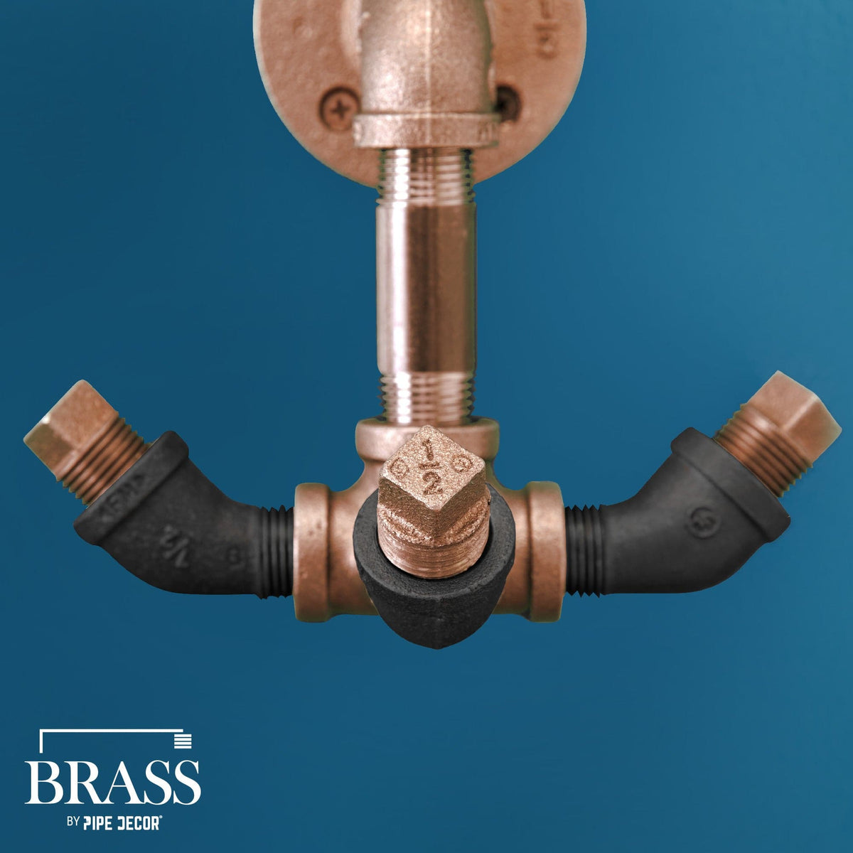 1/2 in. x 12 in. Red Brass Pipe