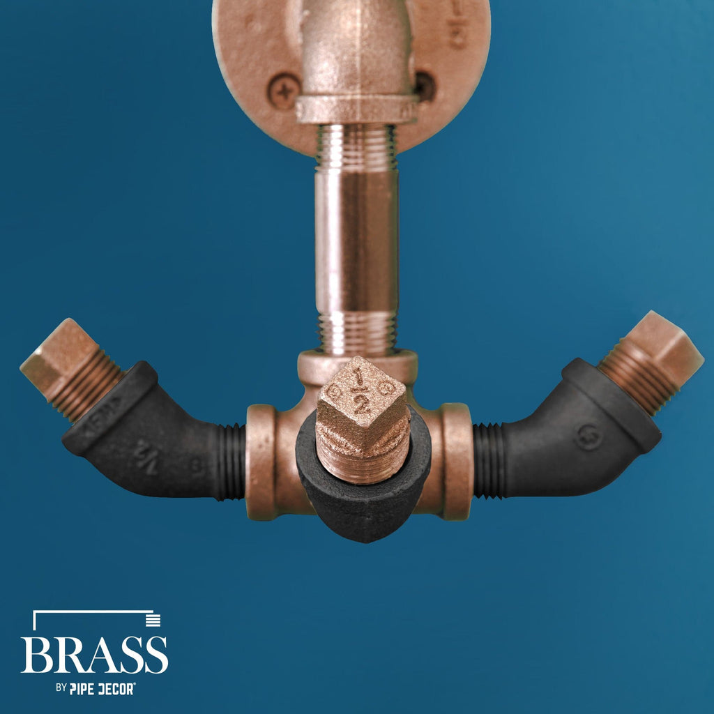 1/2 in. x 8 in. Red Brass Pipe