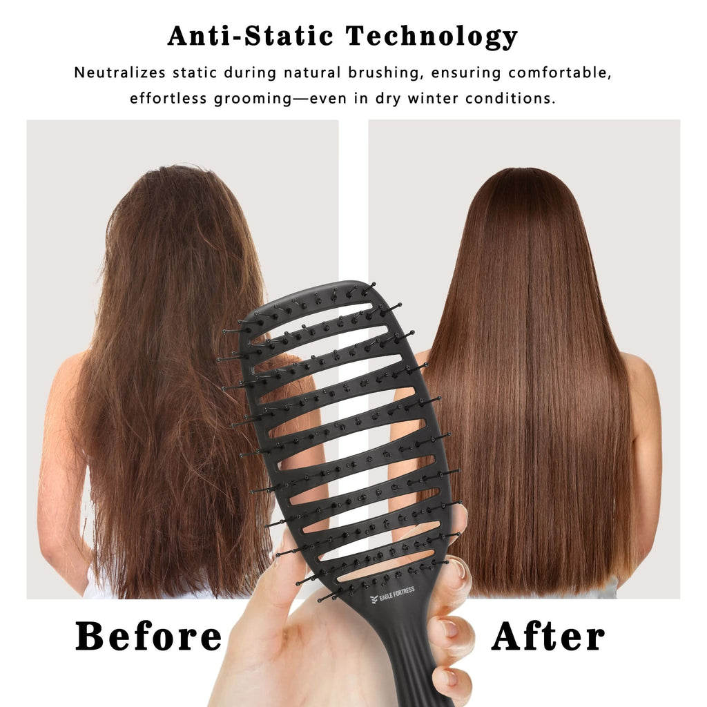 Eagle Fortress Anti-Static Curved Vented Hair Brush