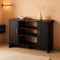 Econ Espresso TV Stand With Concealed Storage And Shelves