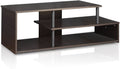 Econ Low Rise TV Stand Espresso Black With Shelves
