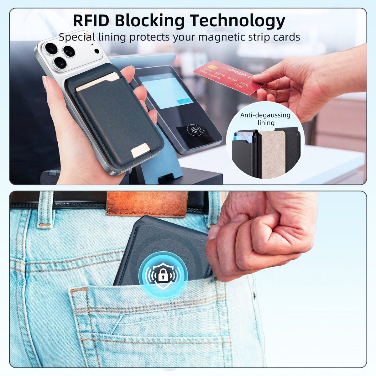 Phone Positioning Magnetic Mount Card Holder