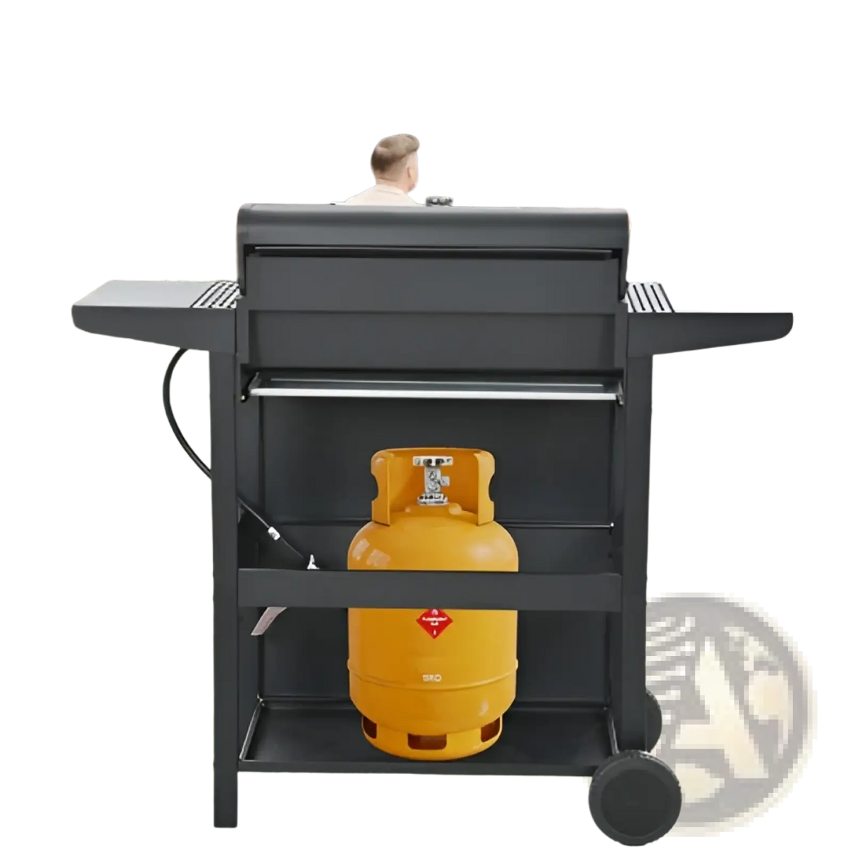 4 Burner Propane Gas Grill 34000 Btu Stainless Steel