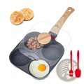 4-cup Nonstick Egg Pan with Lid and Induction Base