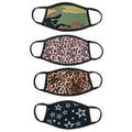 4-Pack: Fabric Non-Medical Face Masks