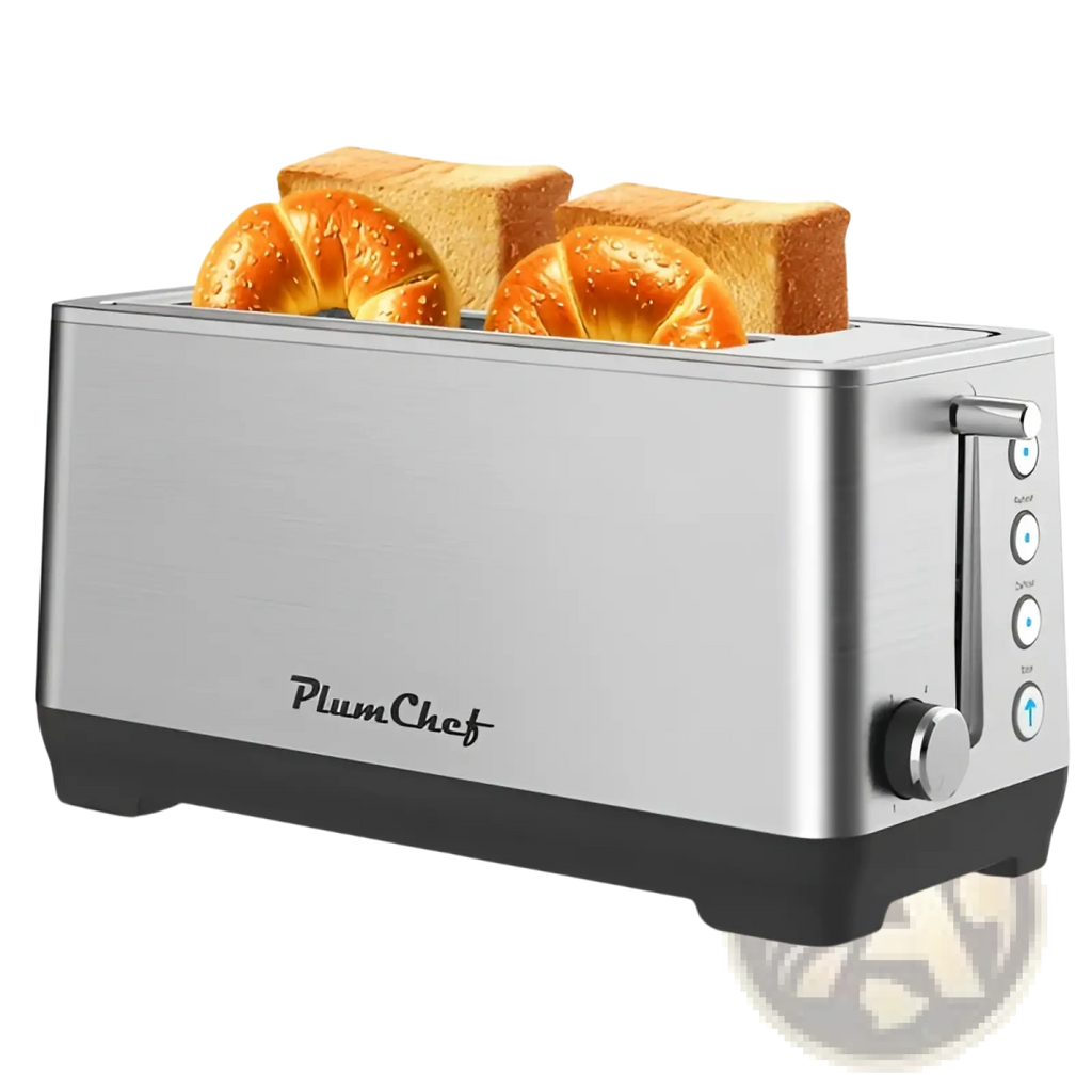 4-slice Toaster Plumchef Stainless Steel Wide Slot