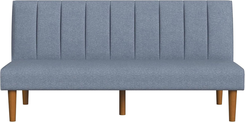 Beige Convertible Futon Sofa Bed For Living Room Use