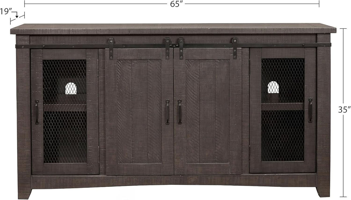 Sierra 65 Inch Grey TV Stand for Living Room Console