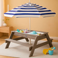 Gray Navy Kids Three In One Sand And Water Table Umbrella
