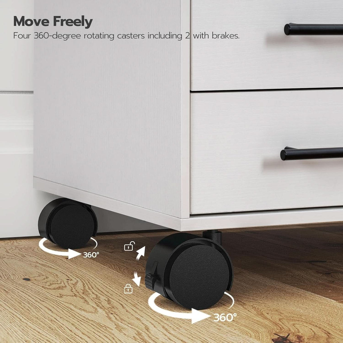 White 7 Drawer File Cabinet Storage For Home Office