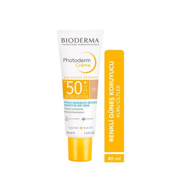 Bioderma Photoderm SPF50+ Sunscreen Cream - High Protection, Lightens Skin Tone, Non-Comedogenic