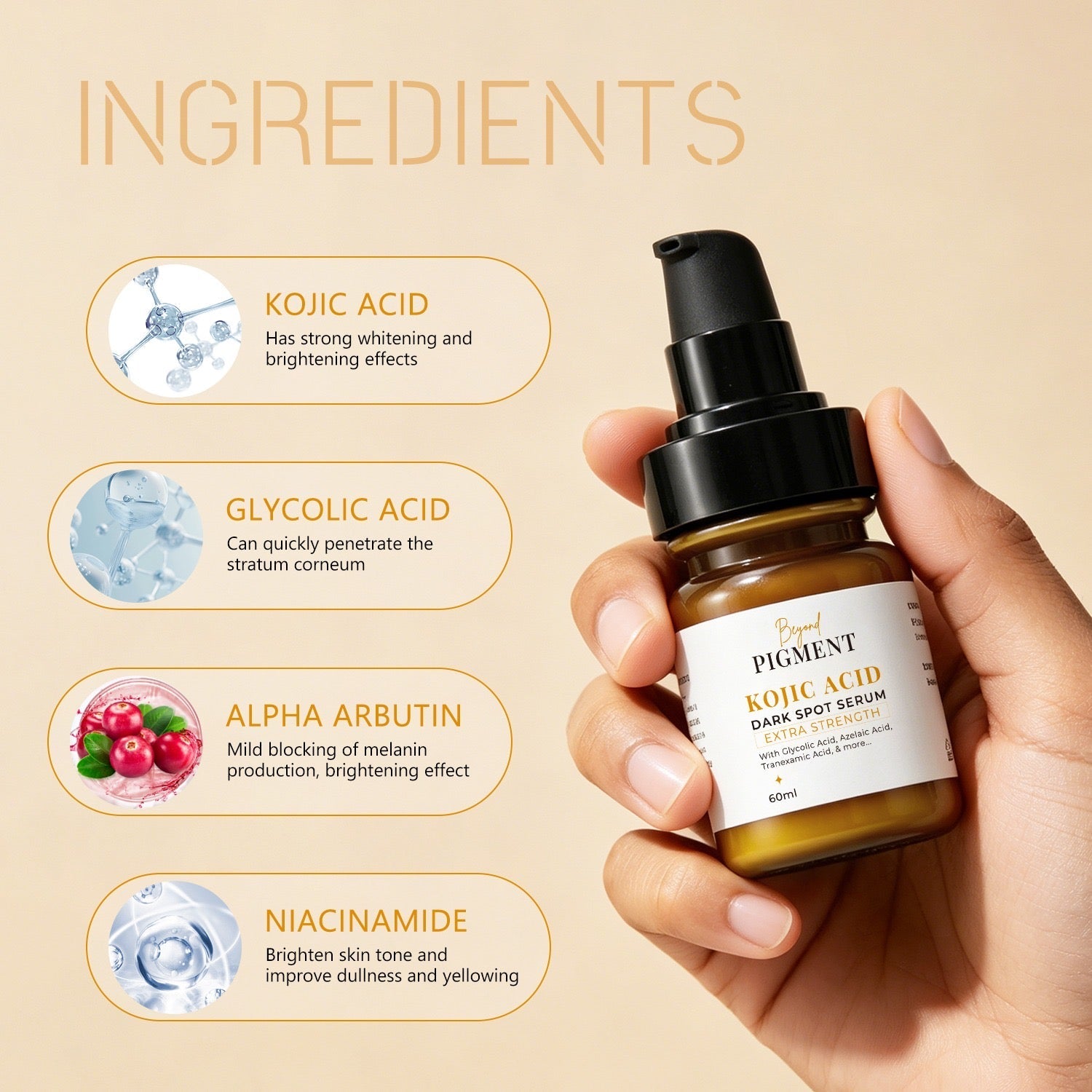 Kojic Acid Dark Spot Serum – Extra Strength
