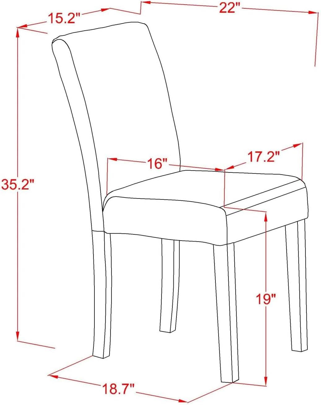 Abbott Parson Dining Chairs Light Tan Linen Set of 2