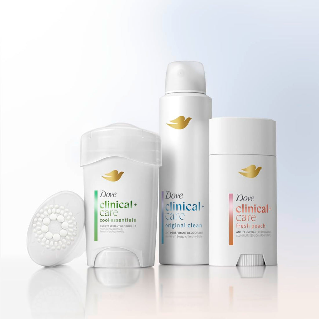 Dove Clinical + Care Antiperspirant Deodorant Dry Spray for Women Soft Sensitive for Sensitive Skin Hypoallergenic 3.8 oz