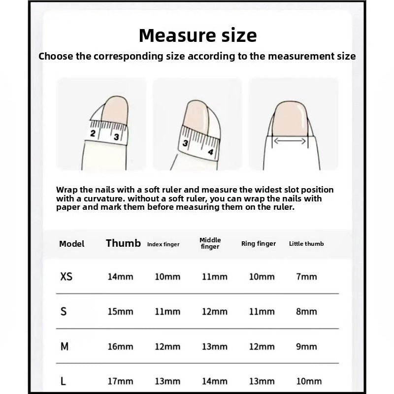 1033- Handmade press on nails fake nails removable