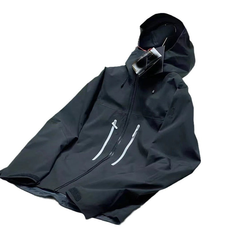 High-end Women's Gore-Tex Jacket Hard Shell Windproof Waterproof Mountaineering Couple Outdoor Sports Clothes