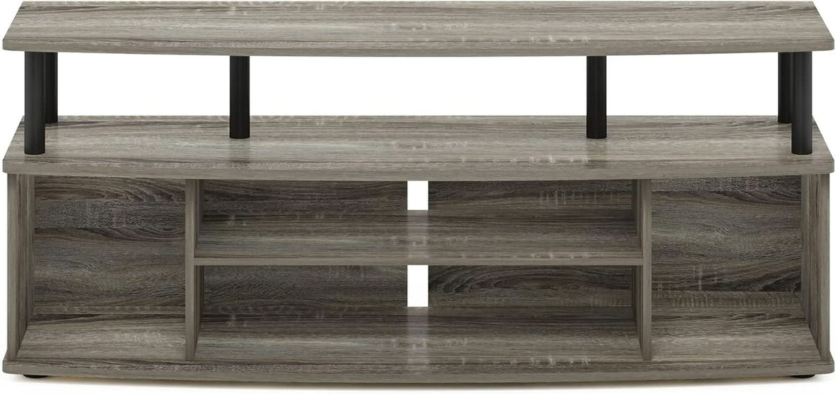Large Entertainment Center for 55 Inch TV Oak and Black