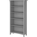 Salinas Bookcase Cape Cod Gray 63 Inch Tall Living Room