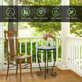 Outdoor Indoor Steel Accent Plant Stand Cobalt Table