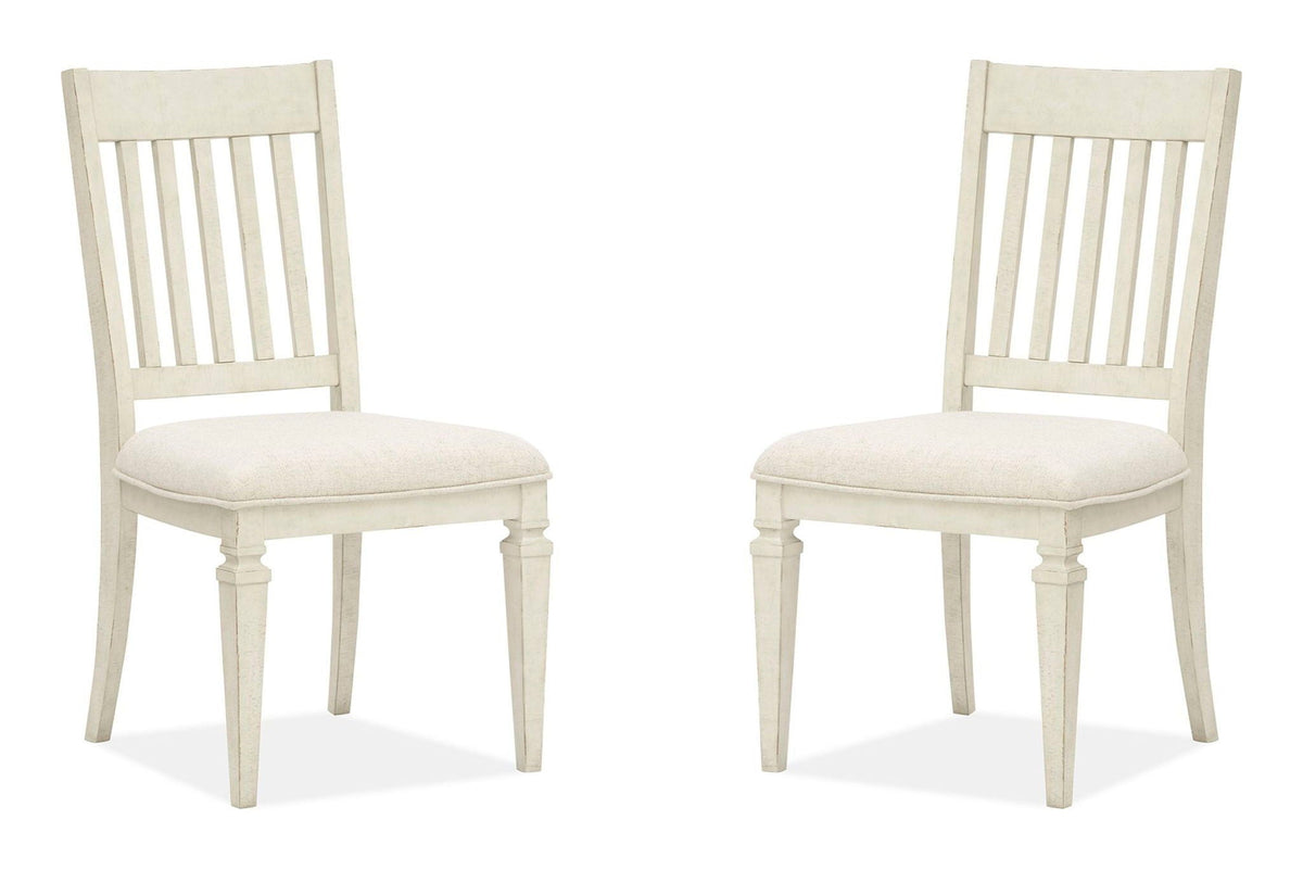 Newport - Dining Side Chair With Upholstered Seat (Set of 2) - Alabaster