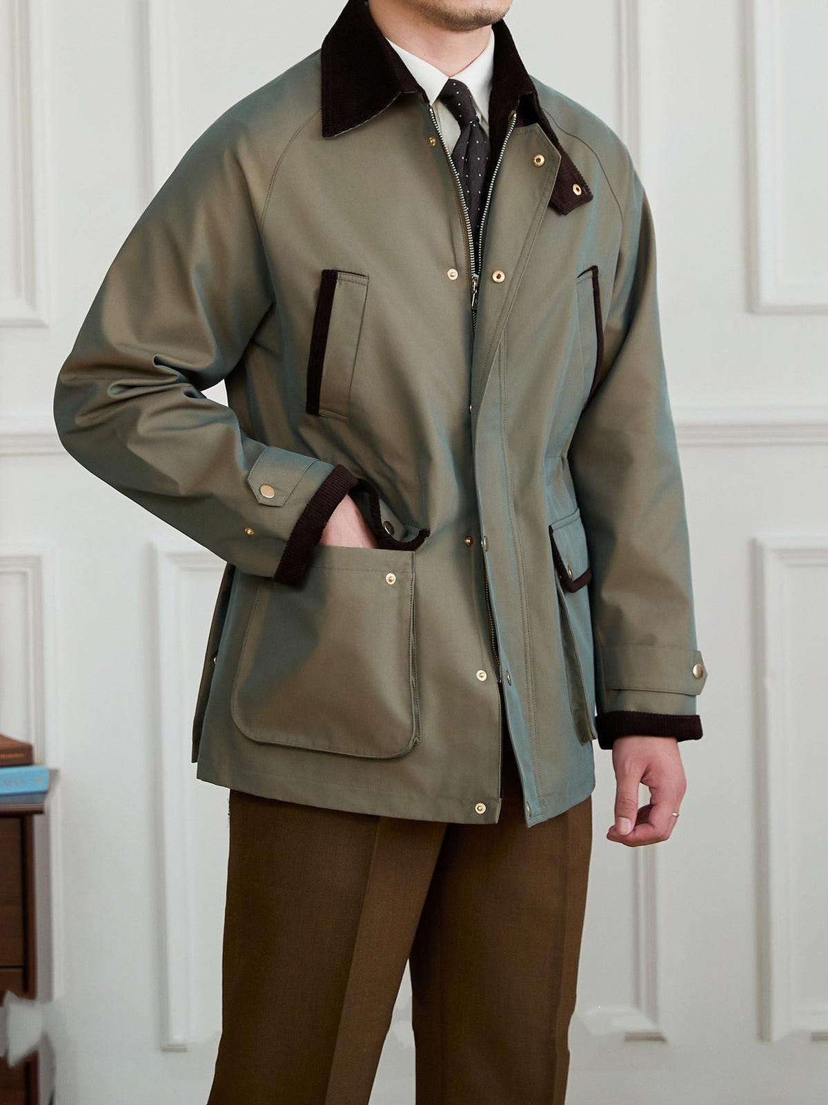Vintage Jacket Blended Outdoor Waterproof Jacket
