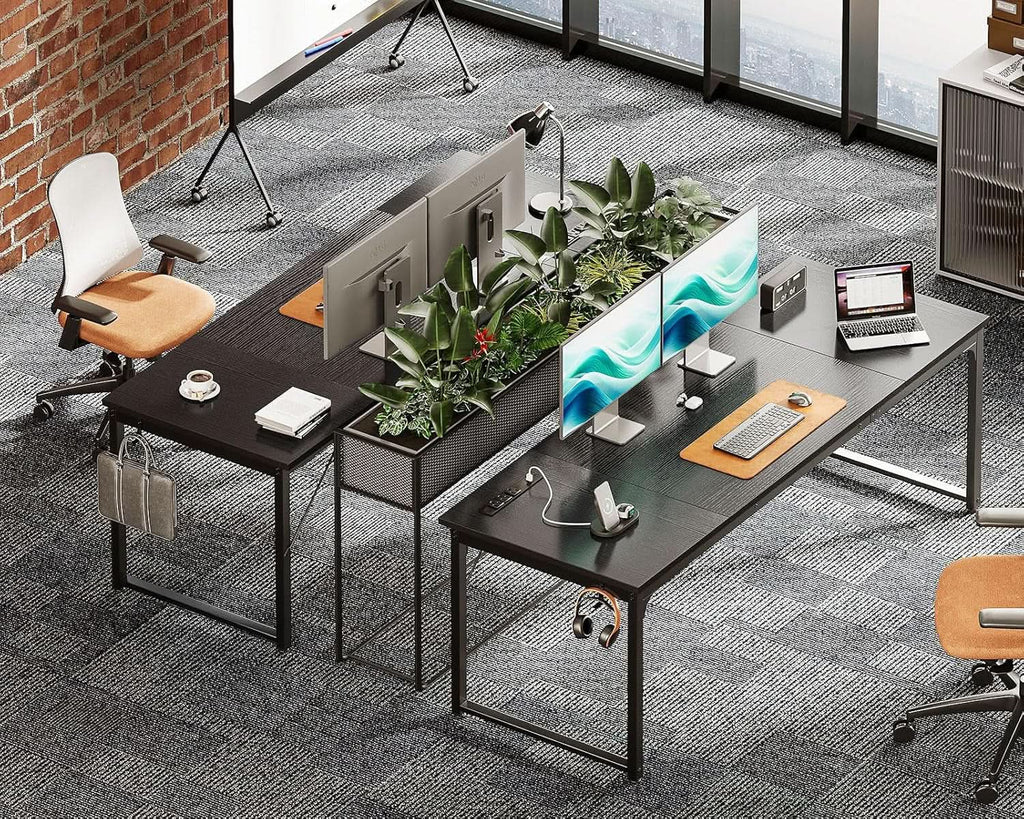 71 Inch Computer Desk With USB Ports For Home Office