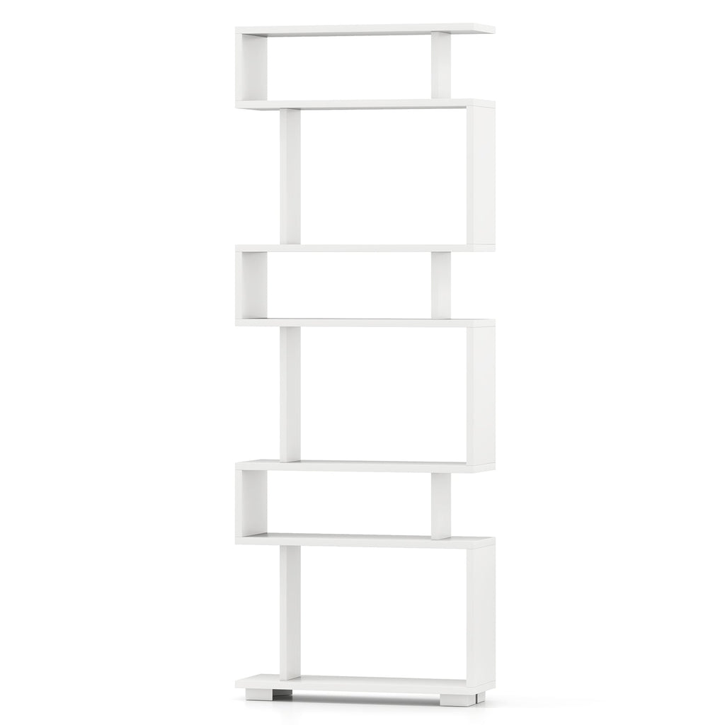 6-Tier Bookcase with Anti-Tipping Kit