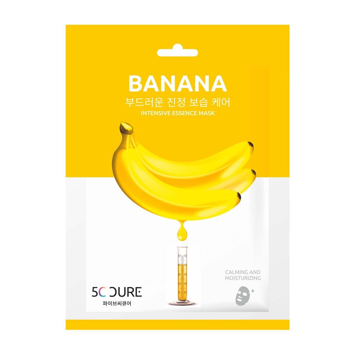 5C Cure Banana Korean Facial Mask 25ml - Deep Hydration