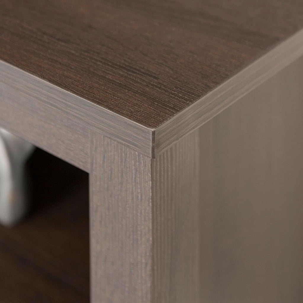 70 Inch TV Stand Espresso Finish With Adjustable Shelves