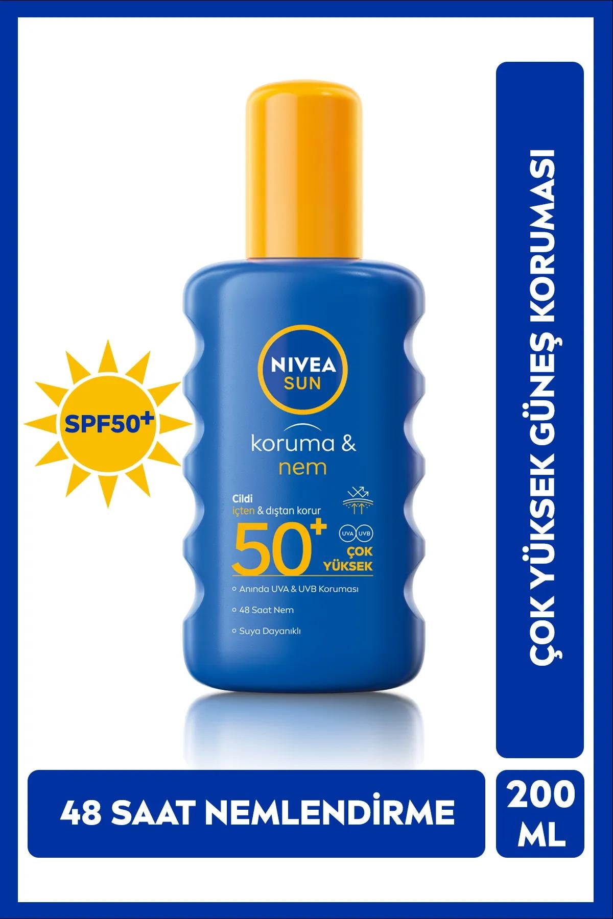 Nivea Sun Protection Spray SPF 50+ - Moisturizing | 200 Ml