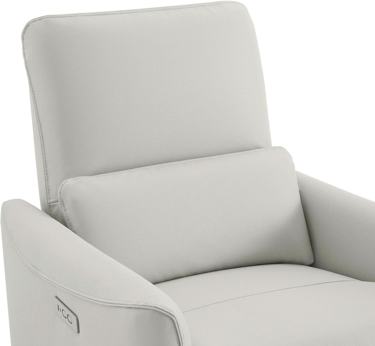 Cream Power Recliner Chair With USB Charging Lumbar Support