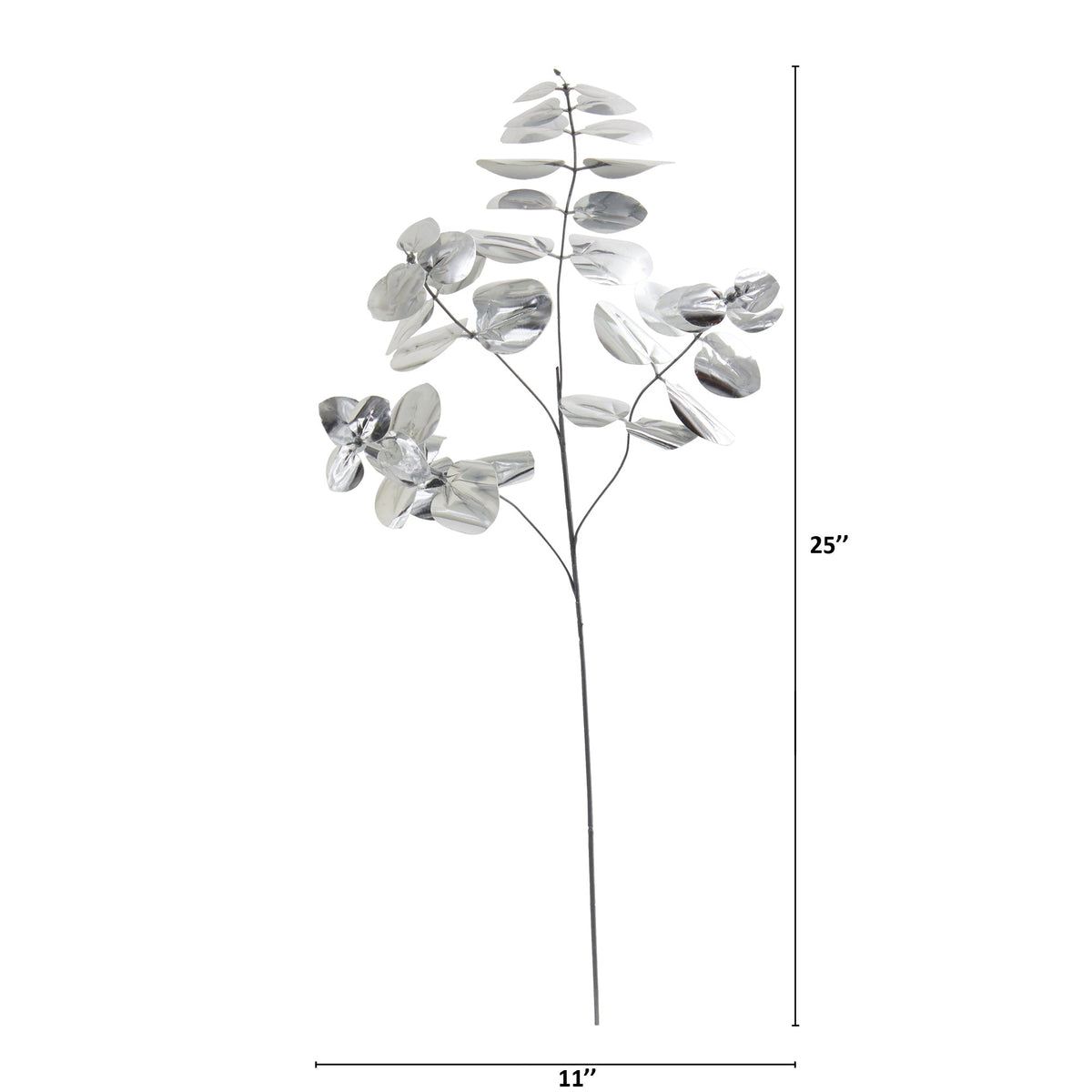 25" Metallic Eucalyptus Artificial Plant (Set of 24)
