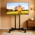 Mobile TV Stand 32 To 70 Inch With Wheels Height Adjustable