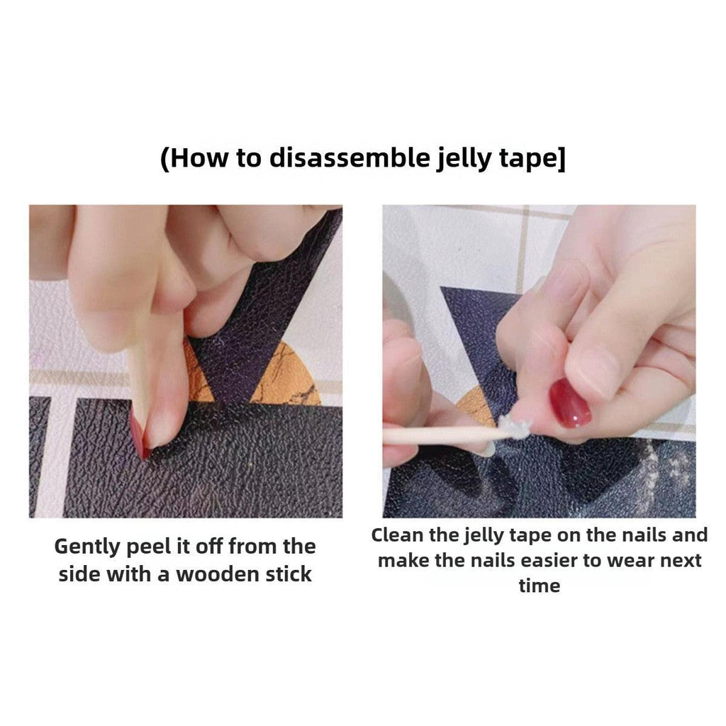 1074 Handmade Nail Wear Nail Art Reusable Press on Nails False Nails