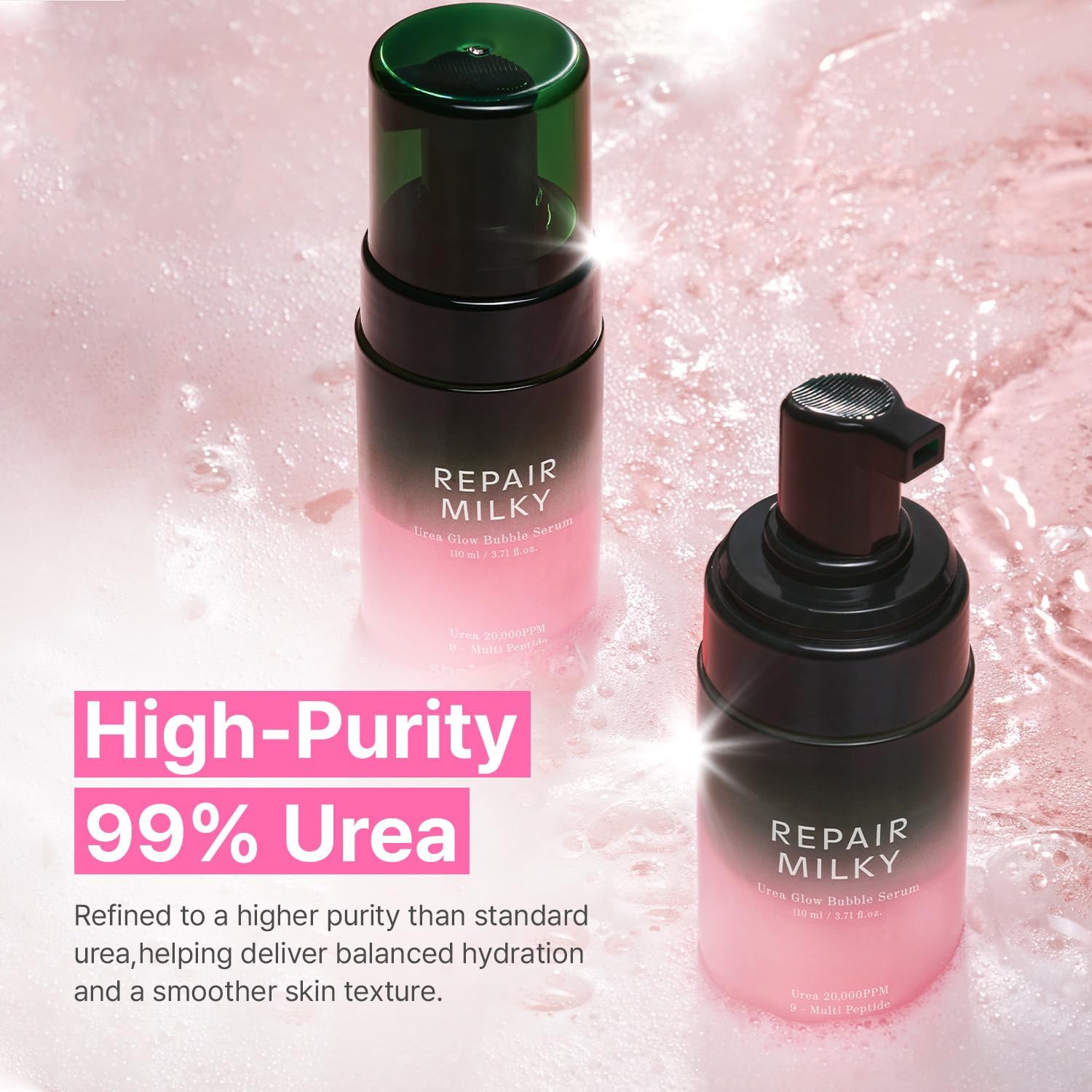 Shaishaishai Repair Milky Urea Glow Bubble Serum