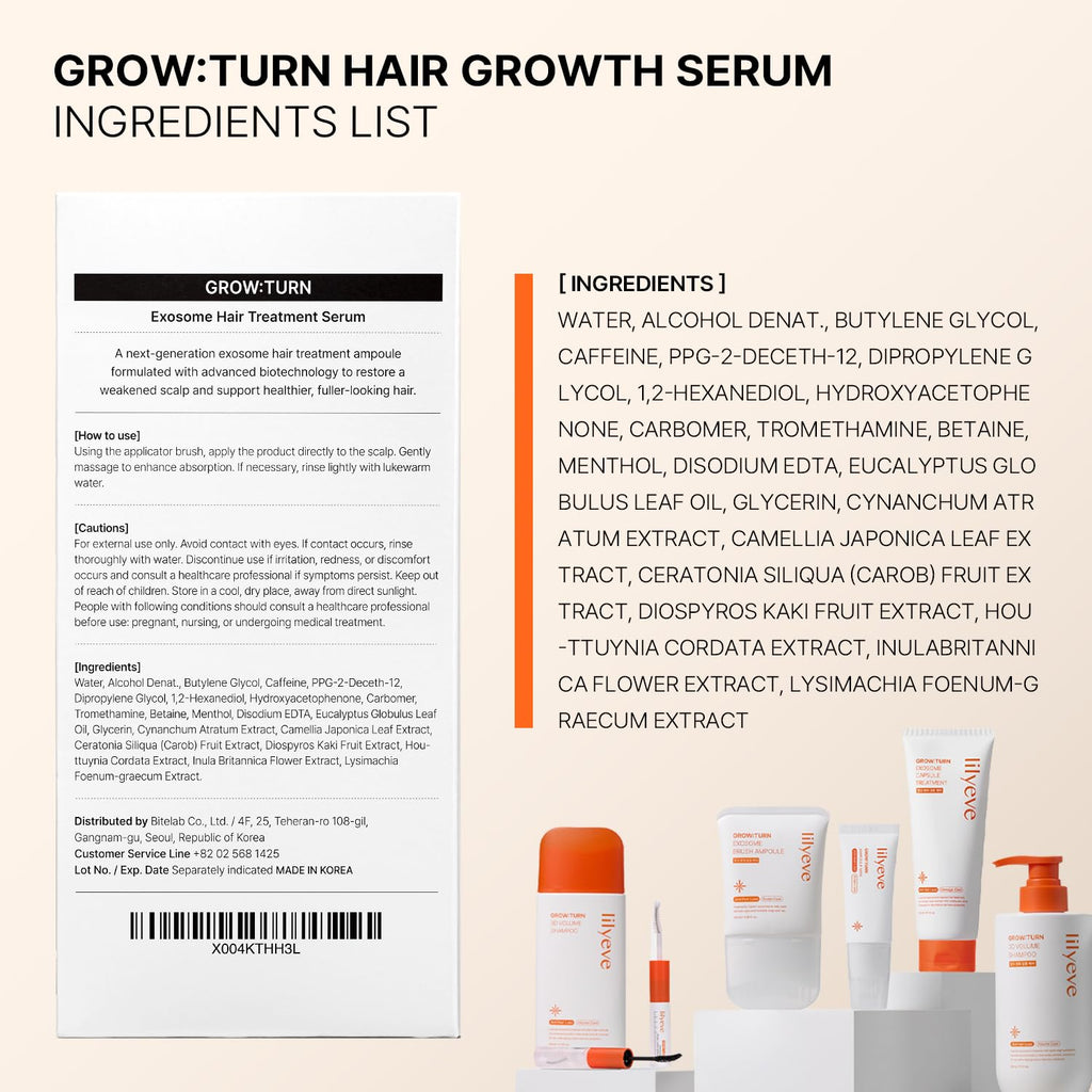 Lilyeve Grow Turn Exosome Brush Ampoule