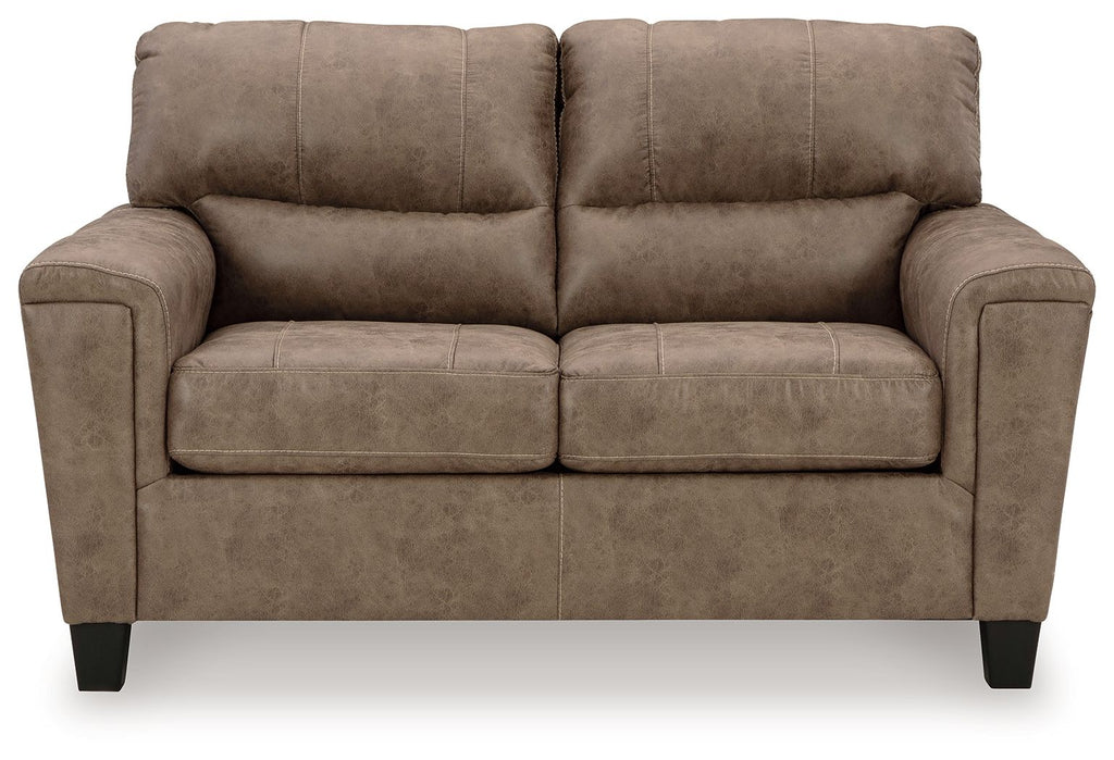Navi - 3 Pc. - Sofa, Loveseat, Rocker Recliner - Fossil