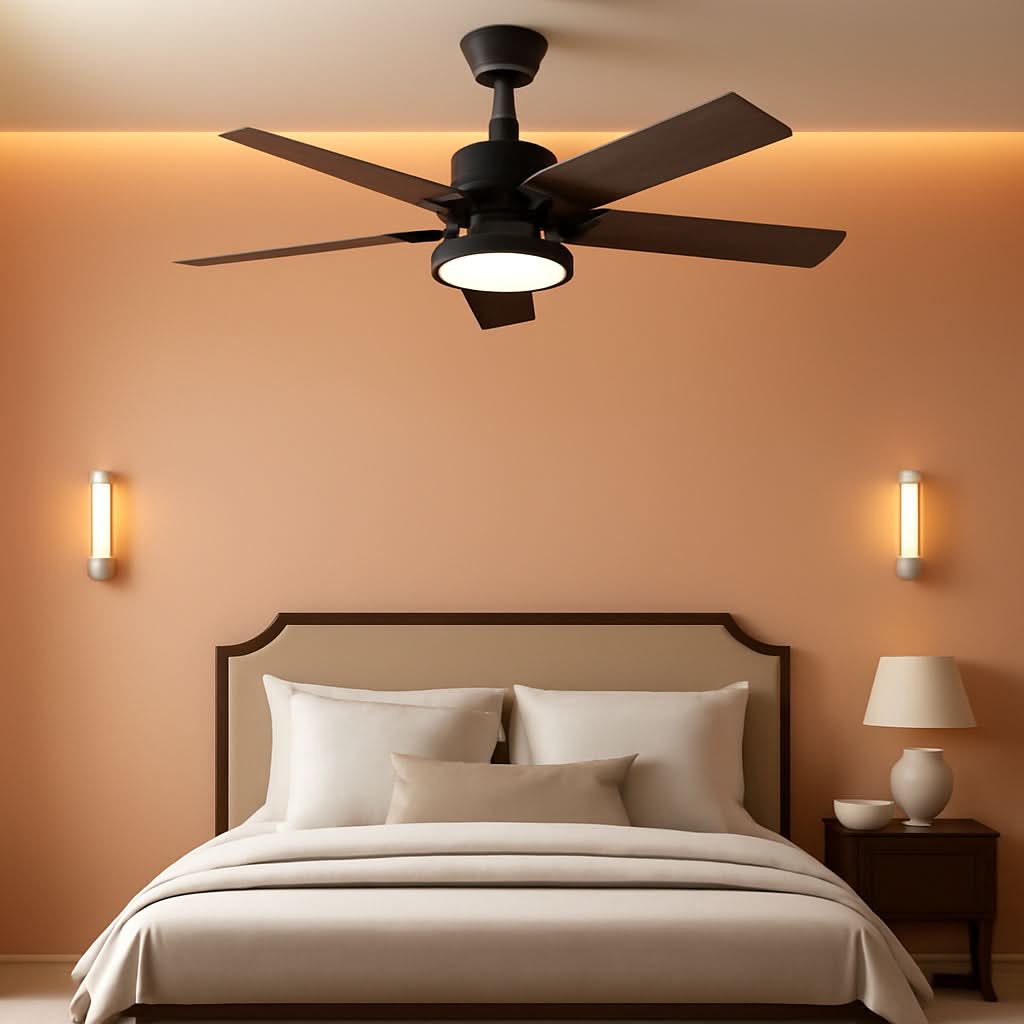 52 Inch Ceiling Fan With Light Remote Control Dimmable LED