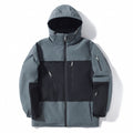 Men's And Women's Thickened Warm Color Matching Windproof Waterproof Jacket