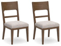 Cabalynn - Dining Uph Side Chair (Set of 2) - Oatmeal / Light Brown