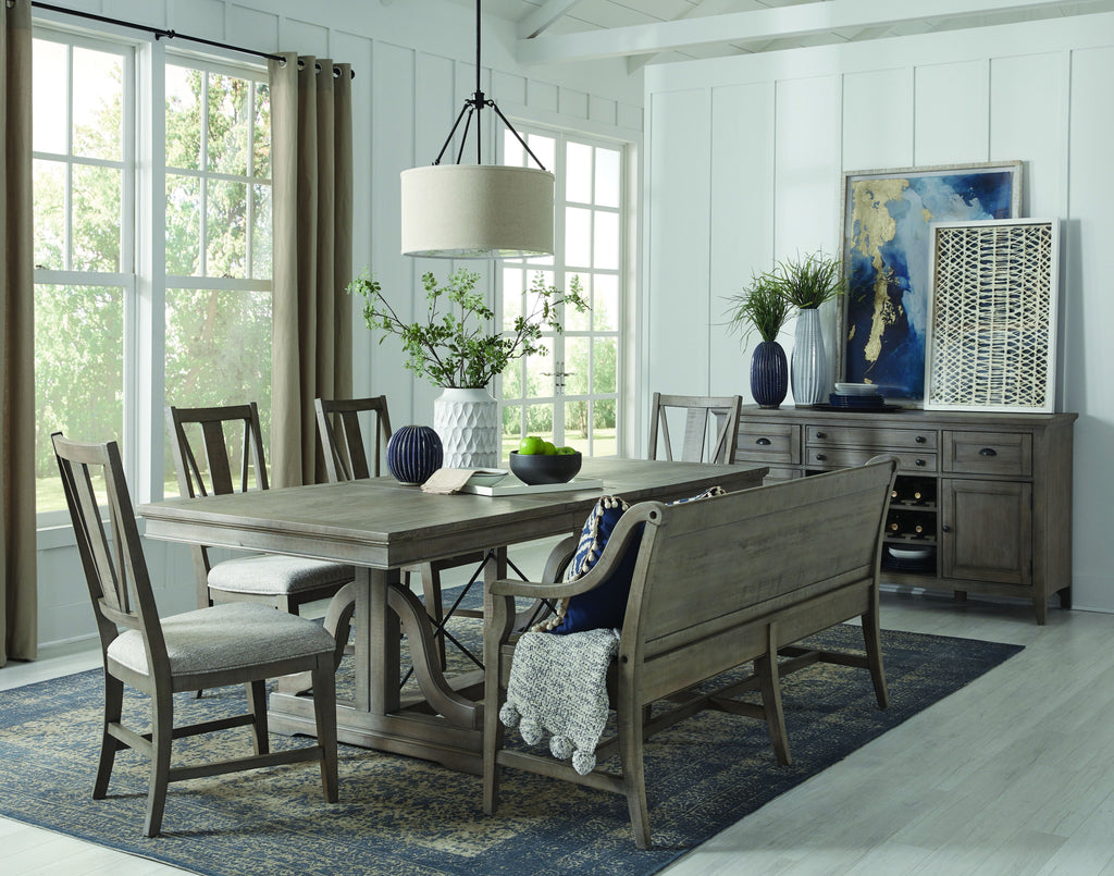 Paxton Place - Trestle Dining Table - Dovetail Gray