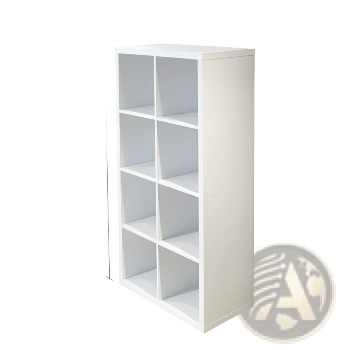 8 Cube White Bookshelf Organizer for Home and Office