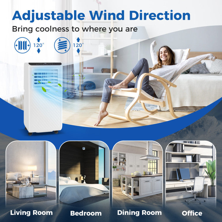 10000 BTU Portable Air Conditioner 3 in 1 Floor AC Unit with Fan and Dehumidifier