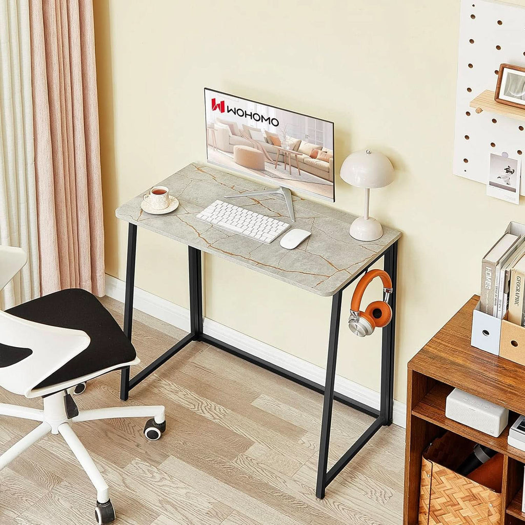 Small Foldable Computer Desk For Home Office Everyday Use