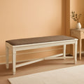 Bolanburg Upholstered Dining Bench Antique White Finish