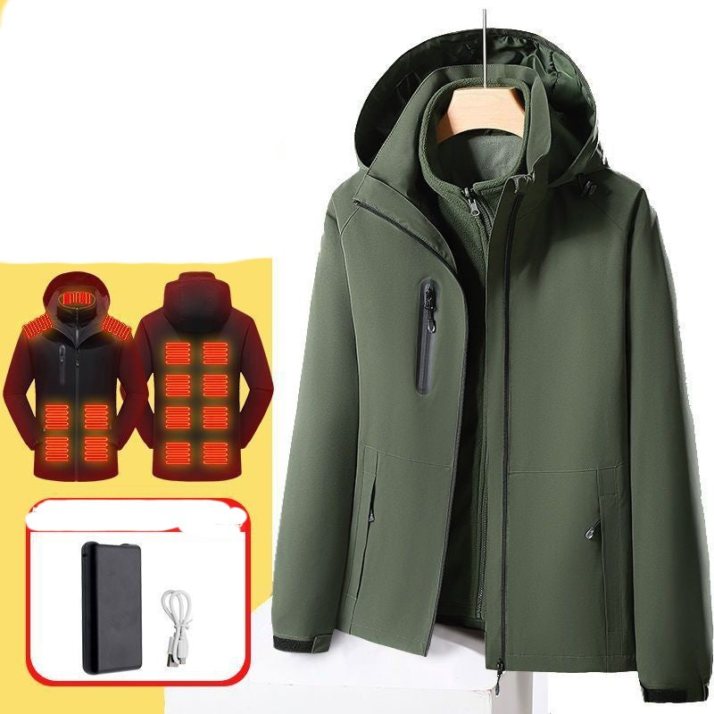 Smart Electric Heating Shell Jacket Three-in-one