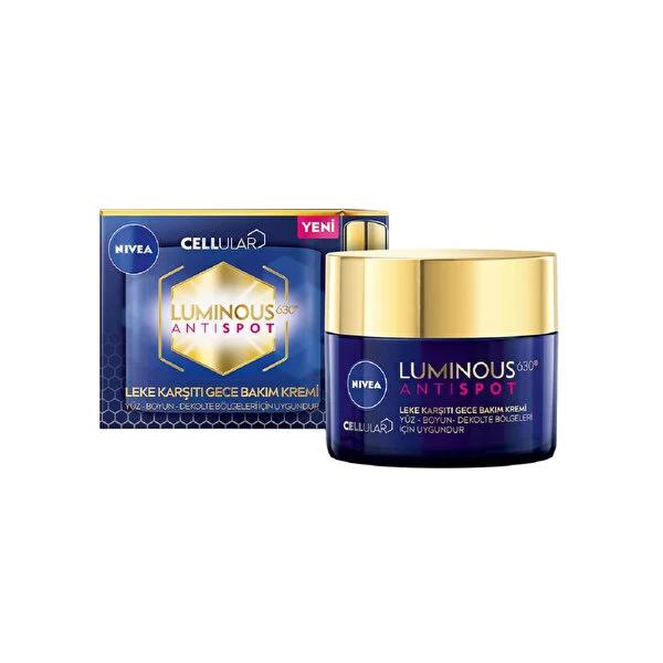 Nivea Cellular Luminous630 Antispot Night Cream - Dark Spot Treatment | 1.7 fl oz