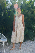 Floral Sweetheart Midi Dress