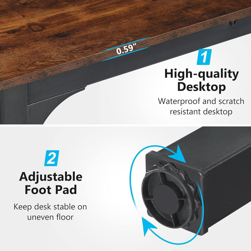 78 Inch Extra Long Two Person Computer Desk For Home Office