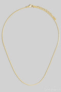 Gold Dipped Spiral Dainty Classic Chain Necklace